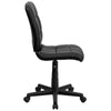 Mid-Back Black Quilted Vinyl Swivel Task Office Chair - Flash Furniture