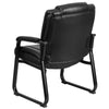 Reception Chairs | Black LeatherSoft Side Chairs for Reception and Office - Flash Furniture