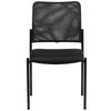 Comfort Black Mesh Stackable Steel Side Chair - Flash Furniture
