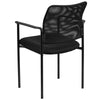 Comfort Black Mesh Stackable Steel Side Chair with Arms - Flash Furniture
