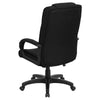 High Back Black Fabric Executive Swivel Office Chair with Arms - Flash Furniture
