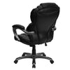 High Back Black LeatherSoft Executive Swivel Ergonomic Office Chair with Arms - Flash Furniture