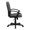 Mid-Back Gray Fabric Executive Swivel Office Chair with Nylon Arms - Flash Furniture