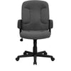 Mid-Back Gray Fabric Executive Swivel Office Chair with Nylon Arms - Flash Furniture