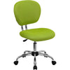 Mid-Back Apple Green Mesh Padded Swivel Task Office Chair with Chrome Base - Flash Furniture