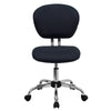 Mid-Back Gray Mesh Padded Swivel Task Office Chair with Chrome Base - Flash Furniture