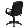 Mid-Back Black Glove Vinyl Executive Swivel Office Chair with Arms - Flash Furniture
