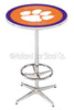 Holland Bar Stool L216 Clemson 42" Tall - 30" Top Pub Table with Chrome Finish