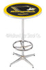 Holland Bar Stool L216 Michigan Tech University 42" Tall - 30" Top Pub Table with Chrome Finish
