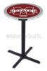 Holland Bar Stool L211 Mississippi State University 42" Tall - 30" Top Pub Table with Black Wrinkle Finish