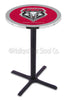 Holland Bar Stool L211 University of New Mexico 42" Tall - 30" Top Pub Table with Black Wrinkle Finish