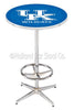 Holland Bar Stool L216 University of Kentucky (UK) 42" Tall - 30" Top Pub Table with Chrome Finish