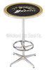 Holland Bar Stool L216 Western Michigan University 42" Tall - 30" Top Pub Table with Chrome Finish