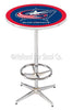 Holland Bar Stool L216 Columbus Blue Jackets 42" Tall - 30" Top Pub Table with Chrome Finish
