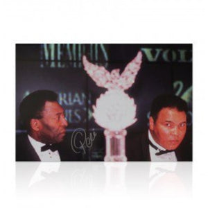 Icons Shop Ltd -  Pele Signed 20X30 Photo (With Muhammad Ali)