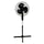 Impress  Handi-Fan 16 Inch Oscillating Stand Fan in Black