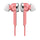 Supersonic  Digital Stereo Earphones-Pink