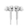 Supersonic  Digital Stereo Earphones-Silver