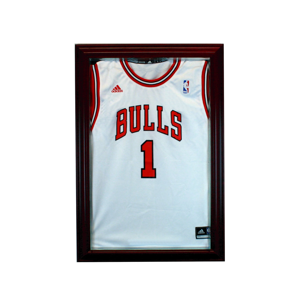 Small Jersey Display Case with Cherry Moulding