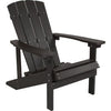 All-Weather Poly Resin Wood Adirondack Chair in Slate Gray - Flash Furniture