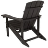All-Weather Poly Resin Wood Adirondack Chair in Slate Gray - Flash Furniture