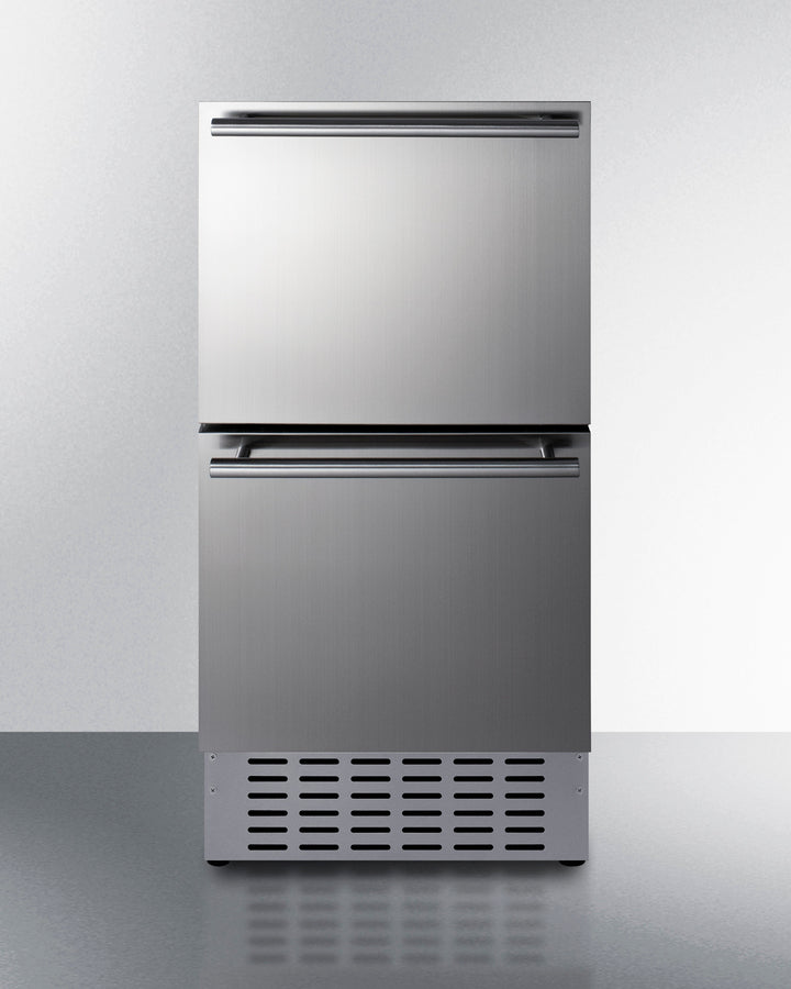 18'' Wide Indoor/Outdoor Drawer Refrigerator In Stainless Steel - ADRD18H34 Summit