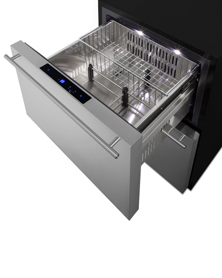 24'' Wide Outdoor ADA Compliant 2-Drawer Refrigerator - ADRD241OS Summit