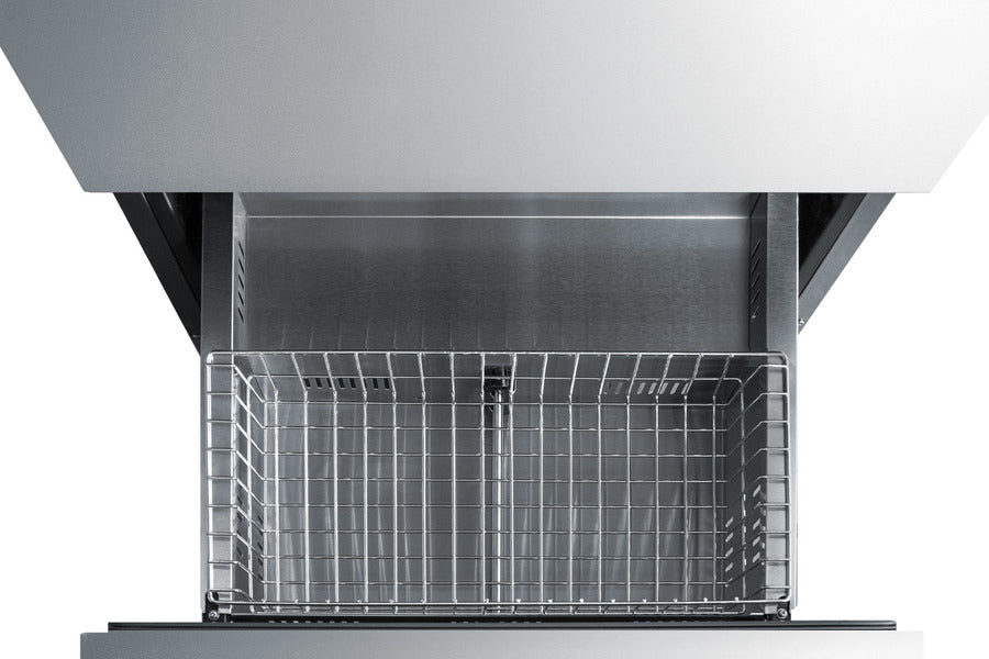 24'' Wide Indoor/Outdoor ADA Compliant Panel-Ready Drawer Refrigerator In Stainless Steel - ADRD24PNR Summit