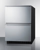 24'' Wide Indoor/Outdoor ADA Compliant 2-Drawer Refrigerator-Freezer - ADRF244 Summit