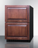 24'' Wide Outdoor ADA Compliant 2-Drawer Refrigerator-Freezer - ADRF244OS Summit