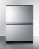 24'' Wide Outdoor ADA Compliant 2-Drawer Refrigerator-Freezer - ADRF244OS Summit