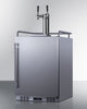Built-In Undercounter Outdoor Double Tap Beer Kegerator In Complete Stainless Steel - SBC683OSTWIN Summit
