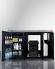 Mobile Outdoor Kitchenette With Refrigerator, Sink, Storage Cabinet, And Slide-Out Waste Bins - CARTOS54RS Summit