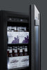 18'' Wide Built-In Beverage Center With Seamless Stainless Steel Trimmed Glass Door - CL181WBV Summit Classic