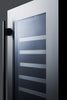 18'' Wide Built-In Wine Cellar With Seamless Stainless Steel Trimmed Glass Door - CL18WC Summit Classic