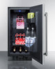 15'' Wide Built-In Outdoor  Refrigerator In Stainless Steel With Lock And Digital Thermostat - SPR316OSCSS Summit