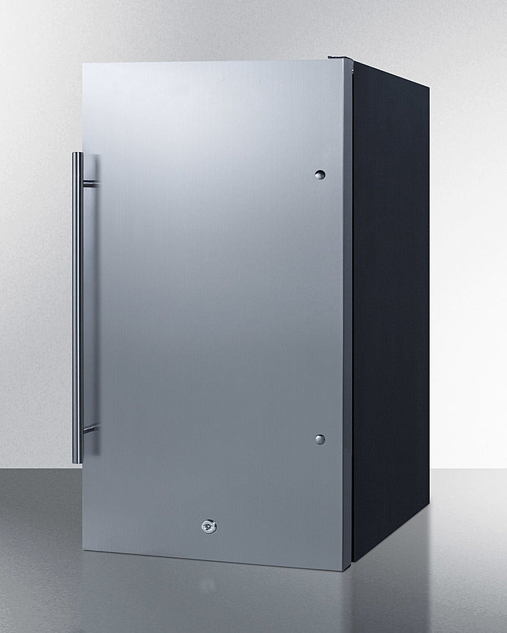 Outdoor Shallow Depth ADA Compliant (32.5'' H) Refrigerator In A 19'' W X 17.25'' D Footprint, With Stainless Steel Door And Lock - SPR196OSADA Summit