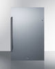 Outdoor Shallow Depth ADA Compliant (32.5'' H) Refrigerator In A 19'' W X 17.25'' D Footprint, With Stainless Steel Door And Lock - SPR196OSADA Summit