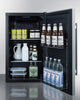 Outdoor Shallow Depth ADA Compliant (32.5'' H) Refrigerator In A 19'' W X 17.25'' D Footprint, With Stainless Steel Door And Lock - SPR196OSADA Summit