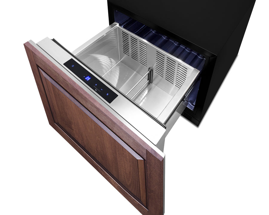 24'' Wide Single Drawer Bulit-In Refrigerator For Indoor Or Outdoor Use With Panel-Ready Front - FF1DSS24 Summit