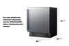 27'' Wide Built-In Undercounter Outdoor Refrigerator - SPR2700SS Summit