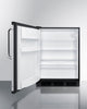 Commercial 5.5 Cu.Ft. Beverage Zone Refrigerator With Stainless Steel Handle - FF6BK7BZLHD Summit Commercial