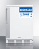 Commercial 5.5 Cu.Ft. Beverage Zone Refrigerator With Stainless Steel Handle - FF6W7BZ Summit Commercial