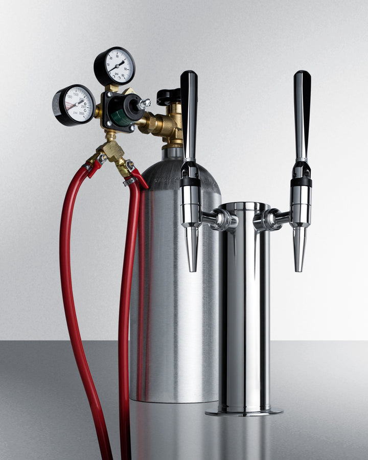 Built-In Commercially Approved Dual Tap Nitro Coffee Kegerator In Stainless Steel - SBC682NCFTWIN Summit