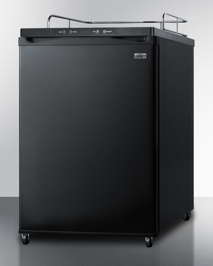 Built-In Beer Dispenser In Black, Auto Defrost With Digital Thermostat - SBC635MBINK Summit