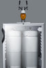 Built-In Glass Door Kegerator For Use Under ADA Compliant Counters With Dual Tap Kit For Two 1/6 Kegs - SBC56GBIADA Summit Commercial