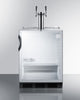 Built-In Glass Door Kegerator For Use Under ADA Compliant Counters With Dual Tap Kit For Two 1/6 Kegs - SBC56GBIADA Summit Commercial