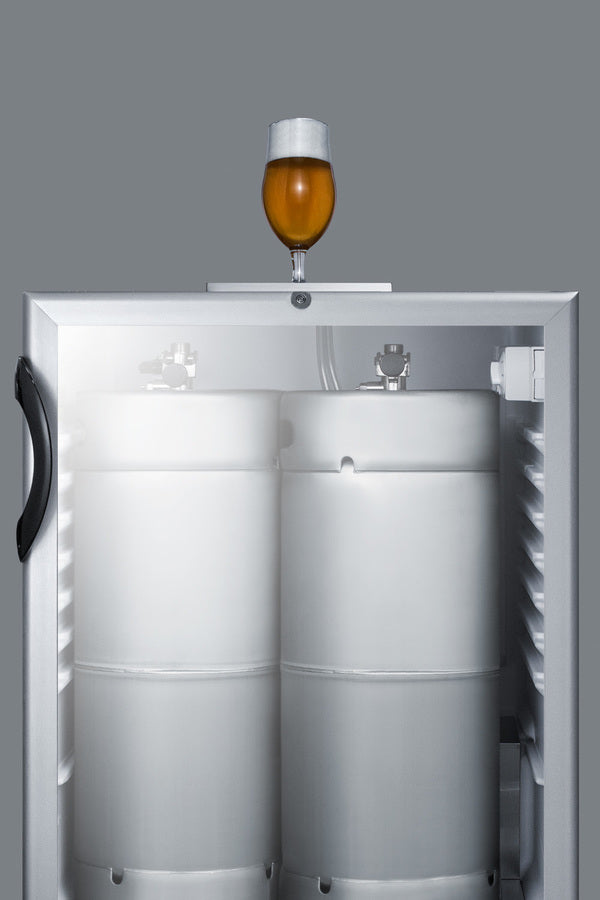 Built-In Glass Door Kegerator For Use Under ADA Compliant Counters - SBC56GBINKADA Summit Commercial