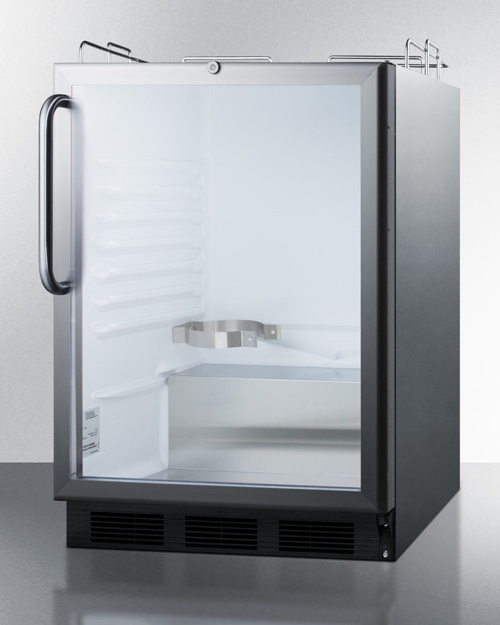 Built-In Kegerator For Use Under ADA Compliant Counters In Stainless Steel - SBC56GBINKCSSADA Summit Commercial