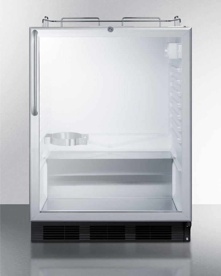 Built-In Kegerator For Use Under ADA Compliant Counters In Stainless Steel - SBC56GBINKCSSADA Summit Commercial